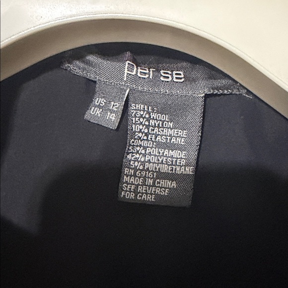 per se Gray wool cashmere blend cropped bomber jacket size 12 - Picture 10 of 10